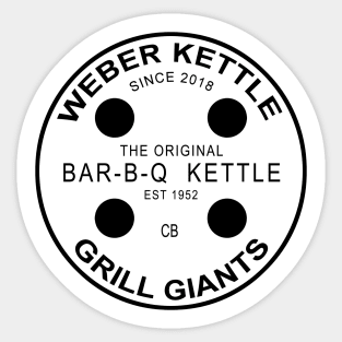 Grill Giants Since 2018 T-Shirt Sticker